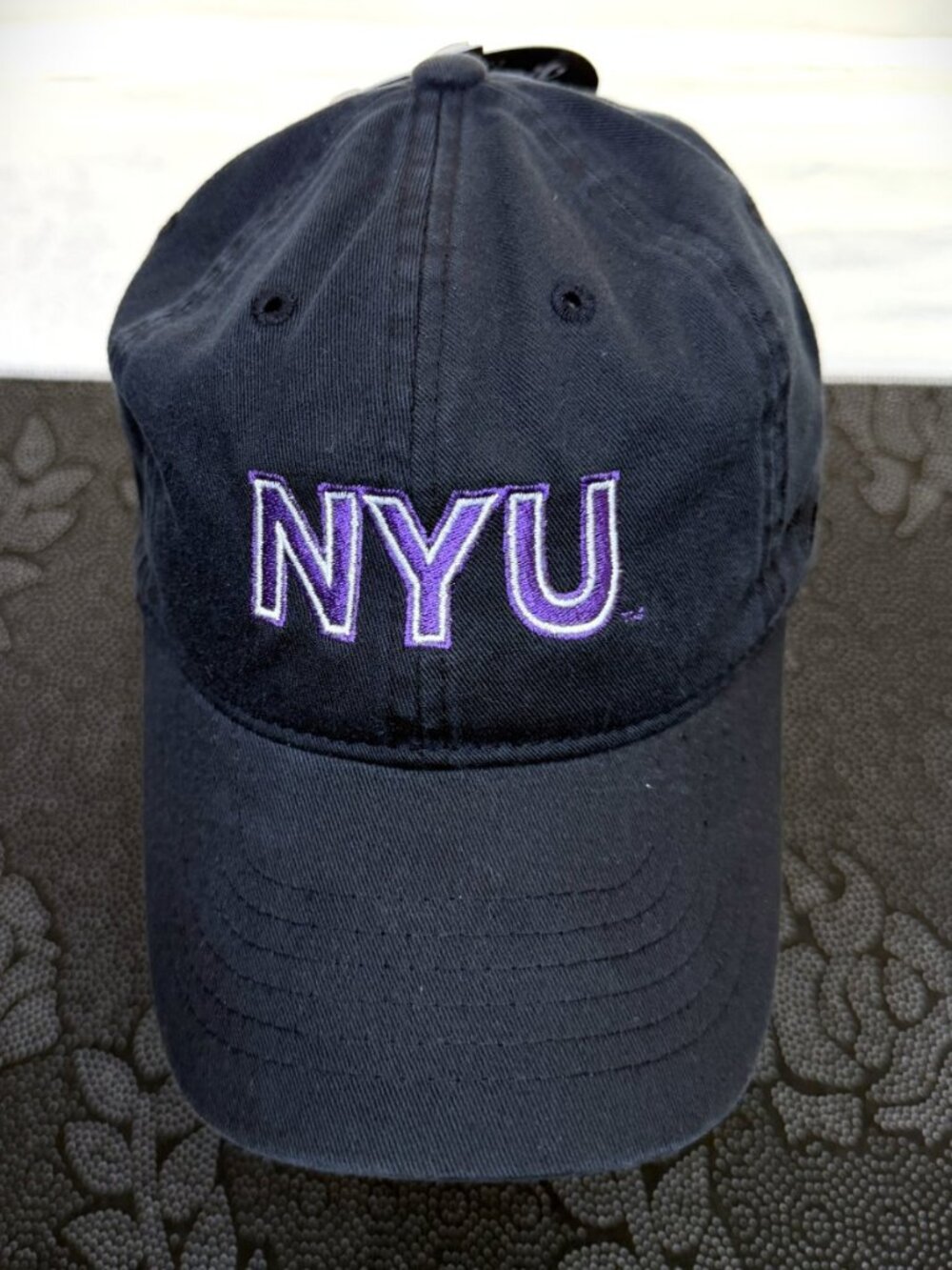 Zephyr NYU Violets (New York University) Black/Purple Adjustable Cap/Hat